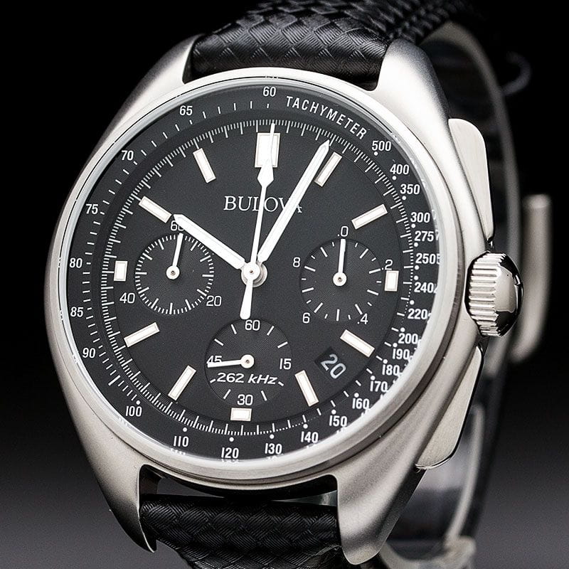 Bulova Bulova Lunar Pilot Chronograph 96B251 мужские часы черный циферблат на запястье