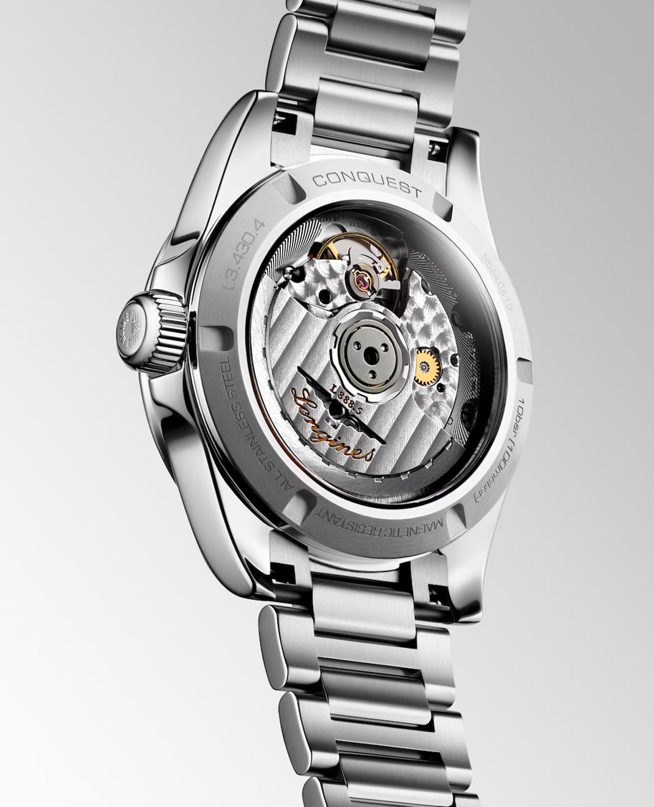 Longines Longines Conquest L3.430.4.07.6 , наручные женские часы фото под углом