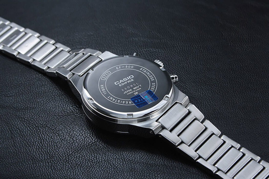 Casio Casio Edifice EF-500D-1A мужские часы черный циферблат на запястье