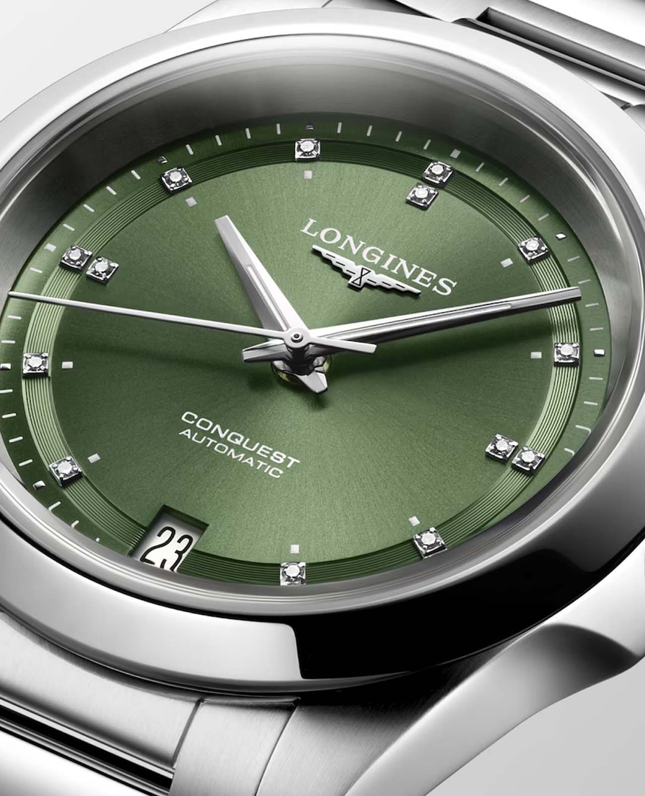 Longines Longines Conquest L3.430.4.07.6 швейцария наручные женские часы заводная головка с логотипом Longines
