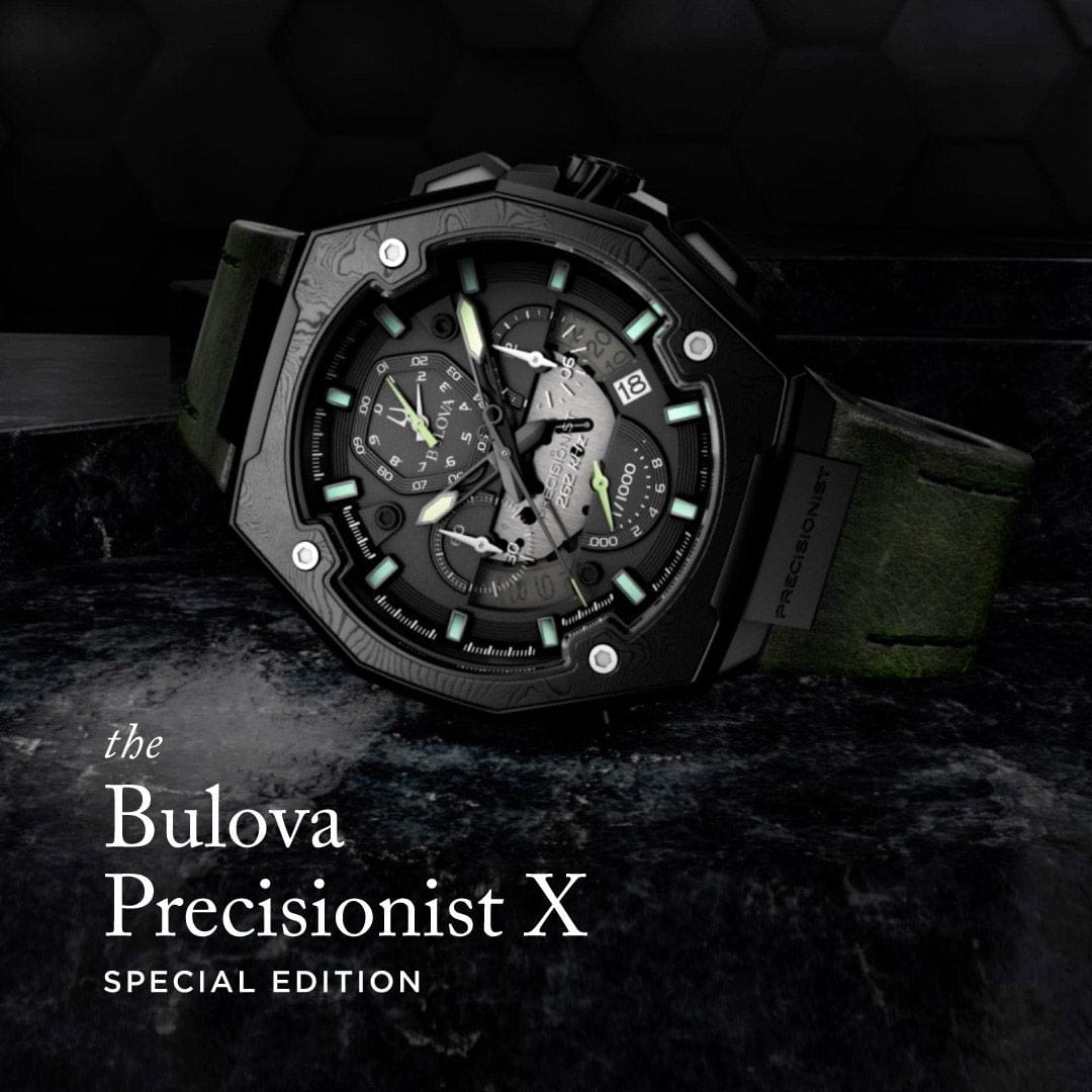 Оригинальные часы Bulova Bulova Precisionist 98B355 кварцевые калибр механизма  общий вид