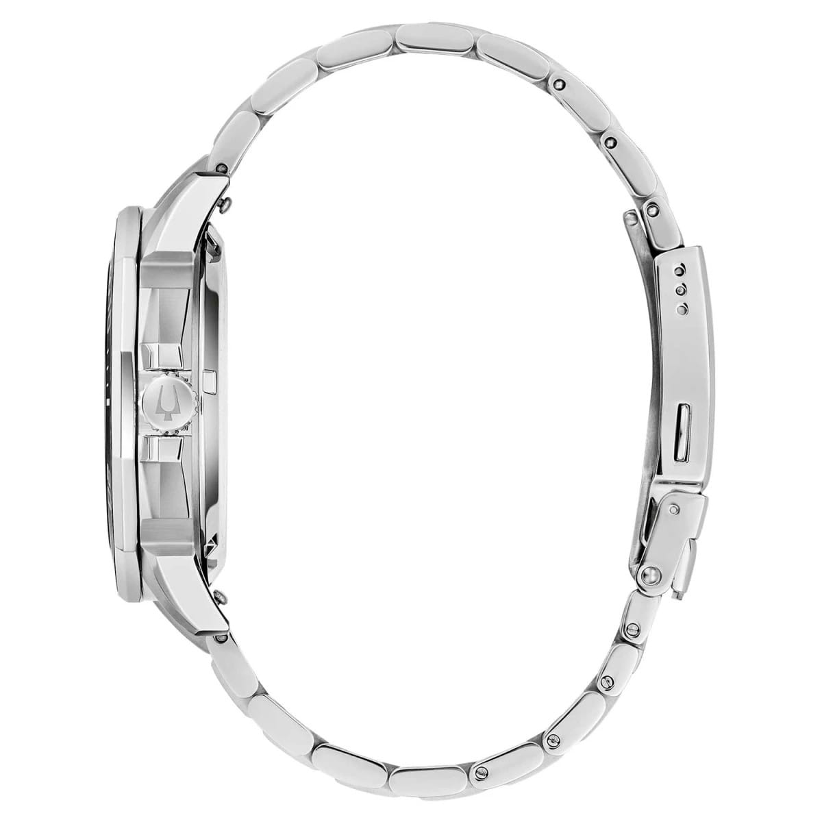 Bulova Bulova Marine Star 96B434,  сша мужские часы на браслете нержавеющая сталь боковой вид