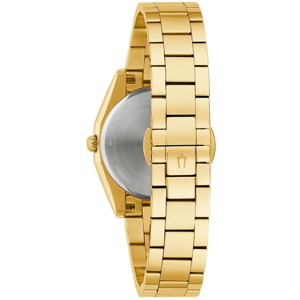 Bulova Bulova Surveyor 97P172,  сша женские часы на браслете нержавеющая сталь с ip-покрытием боковой вид