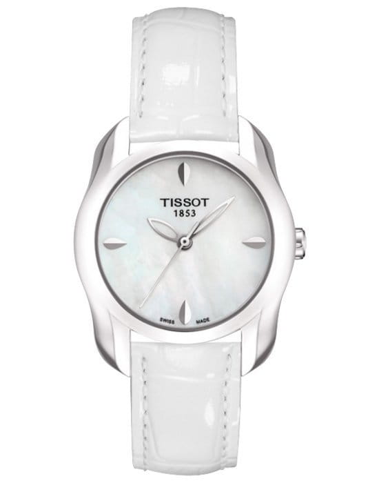 Tissot Tissot T-Trend T-Wave T023.210.16.111.00 T Wave T0232101611100 кварцевые женские часы перламутровый циферблат, браслет кожаный — вид спереди