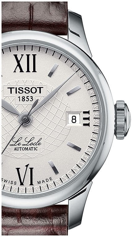 Tissot Tissot Le Locle Automatic Lady T41.1.113.77, t-classic швейцария женские часы на браслете кожаный боковой вид