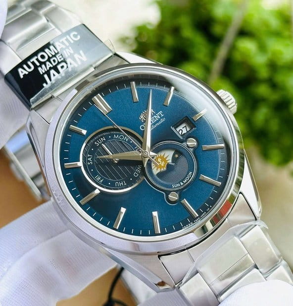 Orient Orient Sun & Moon RA-AK0303L (RN-AK0303L) япония наручные мужские часы заводная головка с логотипом Orient