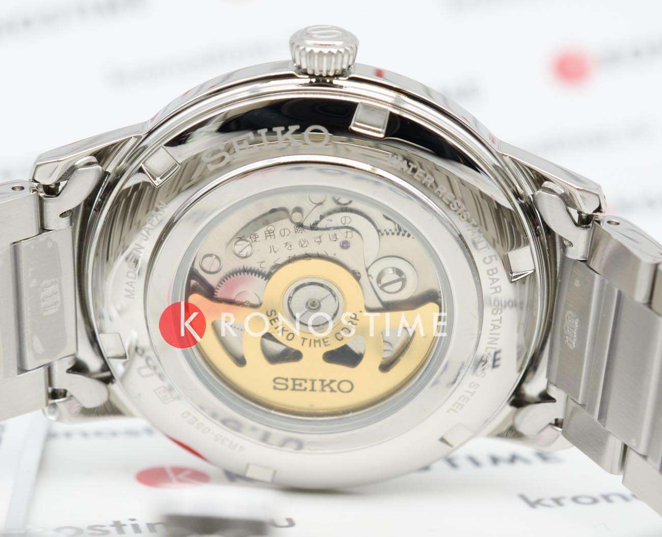 Оригинальные часы Seiko Seiko Presage SRPJ13J1 механические калибр механизма 4r35 общий вид