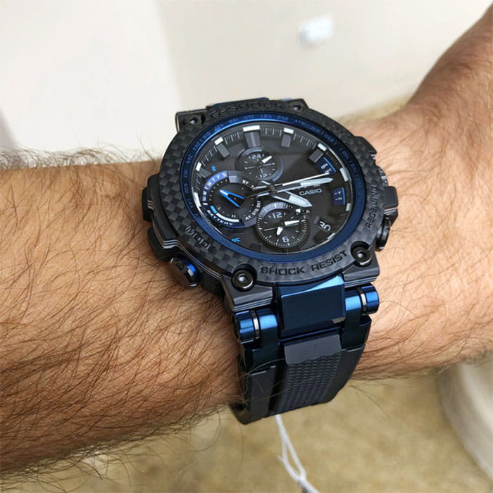 Casio Casio G-Shock Premium MTG-B1000XB-1A MTG - задняя крышка сталь металл карбон корпуса, япония часы