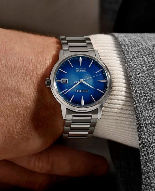 Seiko Seiko Presage SRPJ13J1  — детали корпуса и нержавеющая сталь