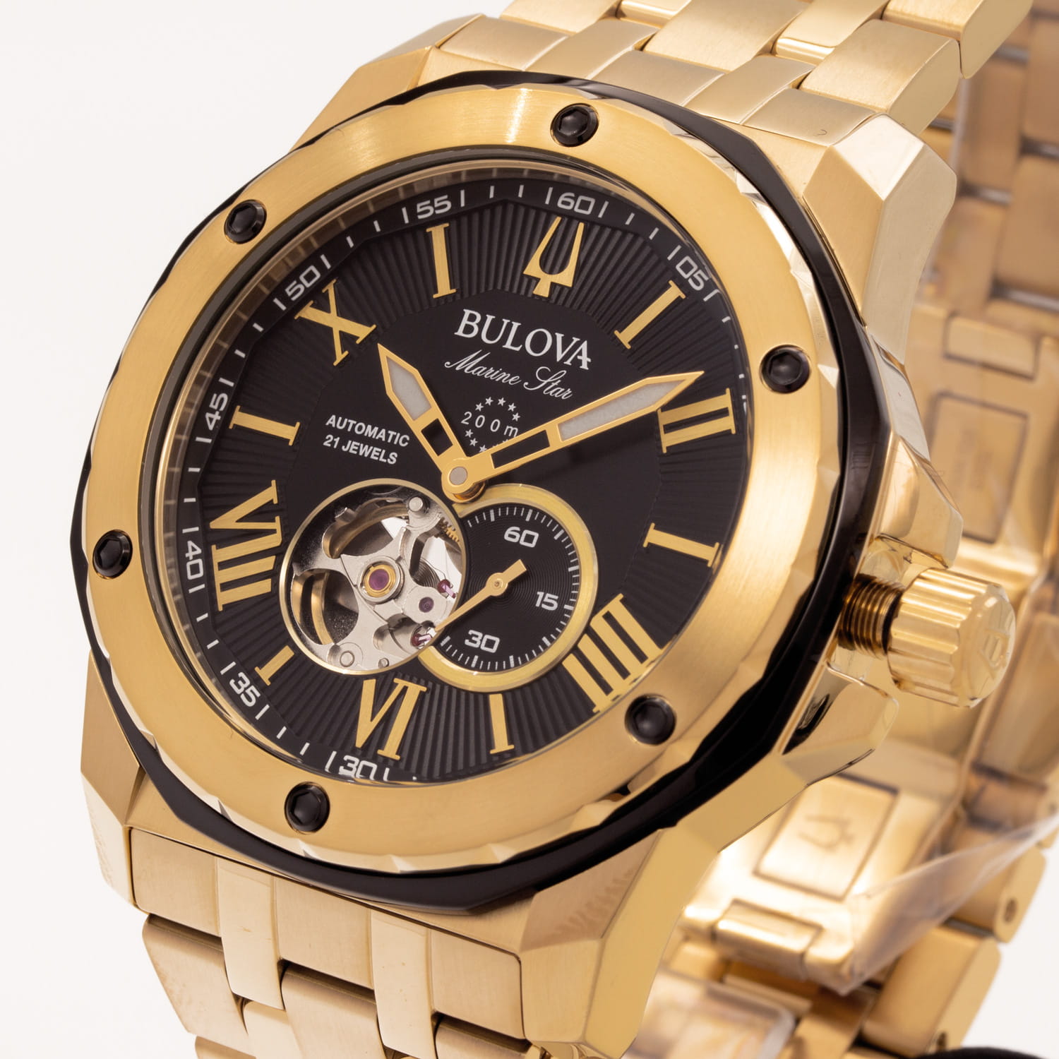 Bulova Bulova Marine Star 98A273 , наручные мужские часы фото под углом