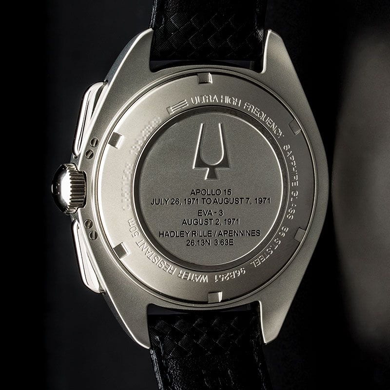 Bulova Bulova Lunar Pilot Chronograph 96B251 кварцевые мужские часы часы крупный план черный циферблата