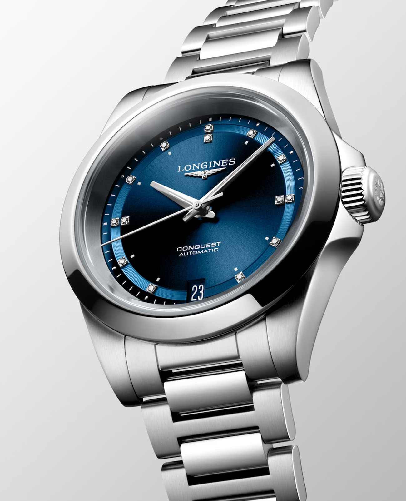 Longines Longines Conquest L3.430.4.97.6 - наручные женские часы наручные часы в перспективе синий циферблат
