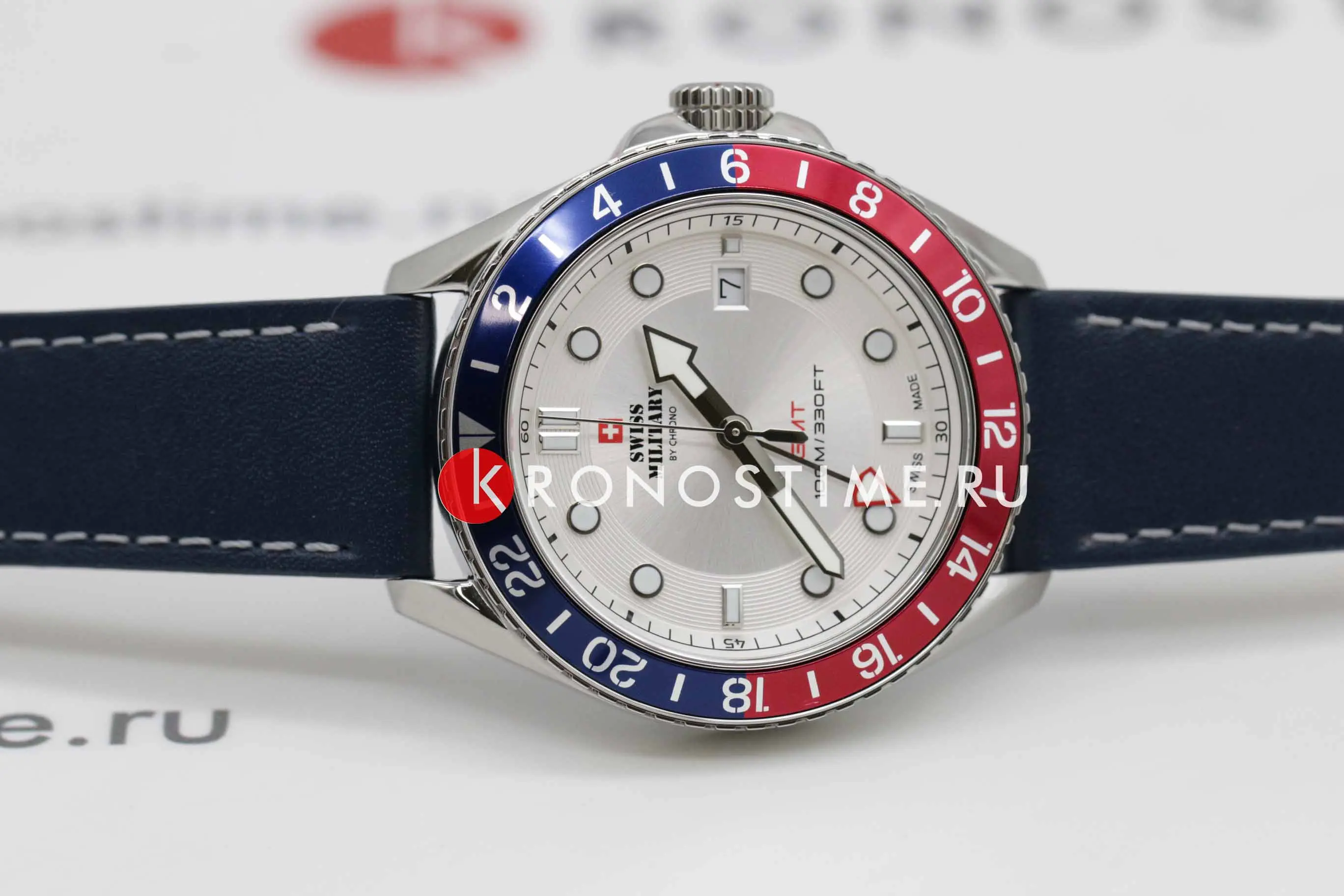 Часы Swiss Military by Chrono Quartz GMT SM3409505 купить в Казани по цене  36490 RUB: описание, характеристики