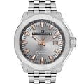 Jacques Philippe Jacques Philippe Merces Chrono JPQGS291346  JPQGS291346 кварцевые мужские часы  серебристый циферблат, браслет нержавеющая сталь — вид спереди
