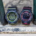 Casio Casio G-Shock GBD-800-1 на белом фоне — вид анфас