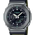 Casio Casio G-Shock GM-2100CB-3ADR (GM-2100CB-3AER) GM GM-2100CB-3A электронные мужские часы  черный циферблат, браслет тканевый — вид спереди