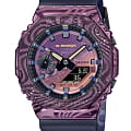 Casio Casio G-Shock GM-2100MWG-1ADR GM GM-2100MWG-1A электронные мужские часы  фиолетовый циферблат, браслет каучук — вид спереди