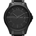 Armani Exchange Armani Exchange Hampton AX2104  AX2104 кварцевые мужские часы  черный циферблат, браслет сталь с ip покрытием — вид спереди