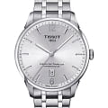 Tissot Tissot Chemin des Tourelles Powermatic 80 T099.407.11.037.00 Chemin des Tourelles T0994071103700 механические мужские часы серебристый циферблат, браслет нержавеющая сталь — вид спереди