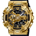 Casio Casio G-Shock GM-110G-1A9DR (GM-110G-1A9) GM GM-110G-1A9 электронные мужские часы  золотой циферблат, браслет полимер — вид спереди