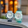 Casio Casio G-Shock GMA-S120GS-8ADR (GMA-S120GS-8A) — наручные женские часы наручные часы в перспективе  циферблат