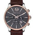 Sergio Tacchini Sergio Tacchini City ST.1.132.02  ST.1.132.02 кварцевые мужские часы серый циферблат, браслет кожаный — вид спереди