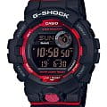 Casio Casio G-Shock GBD-800-1 G-SQUAD GBD-800-1ER электронные мужские часы  красный циферблат, браслет пластик — вид спереди