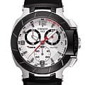 Tissot Tissot T-Sport T-Race Quartz Chronograph T048.417.27.037.00 T Race T0484172703700 кварцевые мужские часы  белый циферблат, браслет карбон + полимер — вид спереди