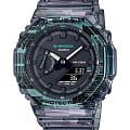 Casio Casio G-Shock GA-2100NN-1ADR GA-2100 GA-2100NN-1ADR электронные мужские часы  черный циферблат, браслет пластик — вид спереди