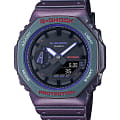 Casio Casio G-Shock GA-2100AH-6ADR (GA-2100AH-6A) GA-2100 GA-2100AH-6A электронные мужские часы  антрацитовый циферблат, браслет пластик — вид спереди