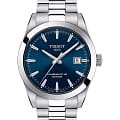 Tissot Tissot Gentleman Powermatic 80 Silicium T127.407.11.041.00 Gentleman T1274071104100 механические мужские часы синий циферблат, браслет нержавеющая сталь — вид спереди