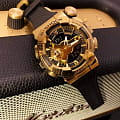 Casio Casio G-Shock GM-110G-1A9DR (GM-110G-1A9) электронные мужские часы часы, крупный план золотой циферблат