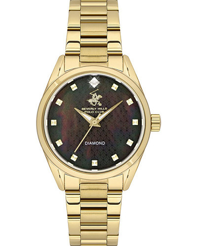 Beverly hills polo club watch gold best sale