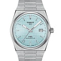 Tissot Tissot PRX Powermatic 80 T137.407.11.351.00  T1374071135100 механические мужские часы  черный циферблат, браслет нержавеющая сталь — вид спереди