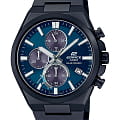 Casio Casio Edifice EQS-950DC-2AVUDF (EQS-950DC-2A) EQS EQS-950DC-2A кварцевые мужские часы  синий циферблат, браслет нержавеющая сталь с ip-покрытием — вид спереди