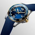 Longines Longines HydroConquest L3.781.3.96.9 механические мужские часы часы, крупный план синий циферблат