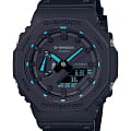 Casio Casio G-Shock GA-2100-1A2DR (GA-2100-1A2) GA-2100 GA-2100-1A2 электронные мужские часы  черный циферблат, браслет пластик — вид спереди