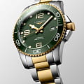 Longines Longines HydroConquest L3.781.3.06.7 мужские часы зеленый циферблат на запястье