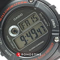 Casio Casio Collection W-216H-1AVDF (W-216H-1A) illuminator японские мужские часы на браслете пластик боковой вид