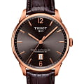 Tissot Tissot Chemin des Tourelles Powermatic 80 T099.407.36.447.00 Chemin des Tourelles T0994073644700 механические мужские часы коричневый циферблат, браслет кожаный — вид спереди