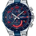 Casio Casio Edifice EQS-920TR-2A EQS EQS-920TR-2AER кварцевые мужские часы  синий циферблат, браслет нержавеющая сталь — вид спереди