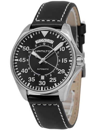 Hamilton Khaki Aviation Pilot Day Date Auto H64615735