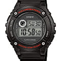 Casio Casio Collection W-216H-1AVDF (W-216H-1A)  W-216H-1A кварцевые мужские часы  серый циферблат, браслет пластик — вид спереди