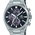 Casio Casio Edifice EQS-950D-1AVUDF EQS EQS-950D-1AVUDF кварцевые мужские часы  черный циферблат, браслет нержавеющая сталь — вид спереди